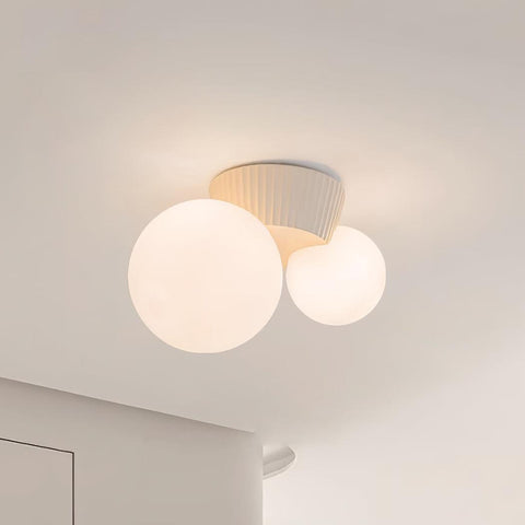 Asymmetric Globe Ceiling Light for Modern Bedroom Accent Lighting