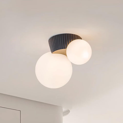 Asymmetric Globe Ceiling Light for Modern Bedroom Accent Lighting