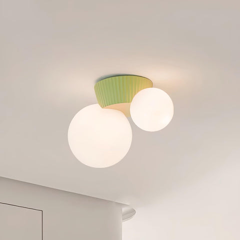 Asymmetric Globe Ceiling Light for Modern Bedroom Accent Lighting