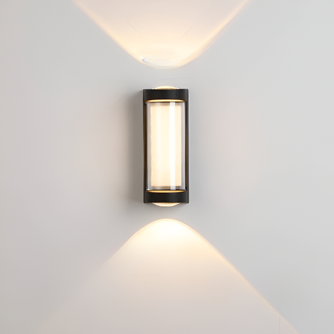 Outdoor Wall Light with Up-and-Down Acrylic Design