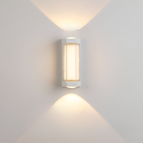 Outdoor Wall Light with Up-and-Down Acrylic Design