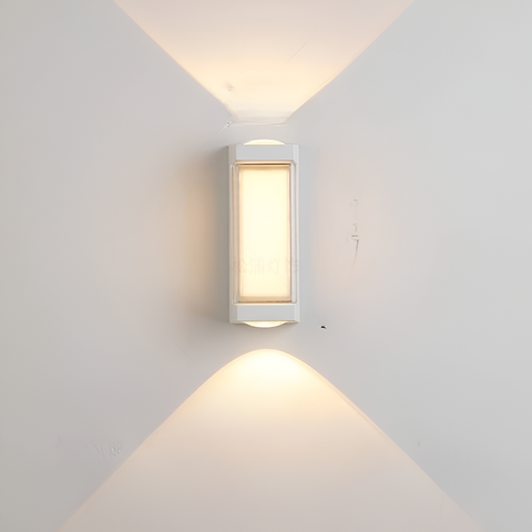 Outdoor Wall Light with Up-and-Down Acrylic Design