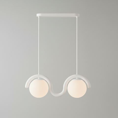 Art Nouveau Linear Chandelier for Dining Rooms and Kitchen Islands