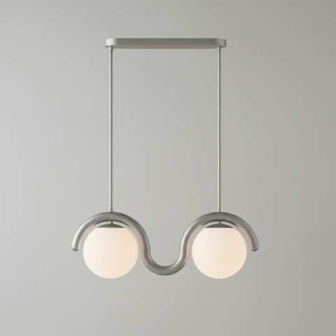 Art Nouveau Linear Chandelier for Dining Rooms and Kitchen Islands