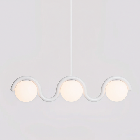 Art Nouveau Linear Chandelier for Dining Rooms and Kitchen Islands