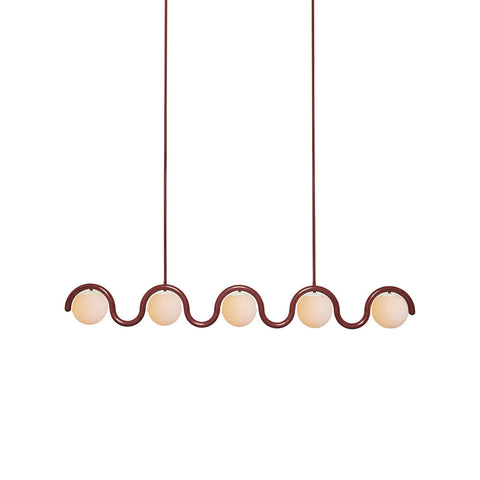 Art Nouveau Linear Chandelier for Dining Rooms and Kitchen Islands