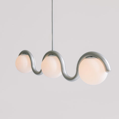 Art Nouveau Linear Chandelier for Dining Rooms and Kitchen Islands