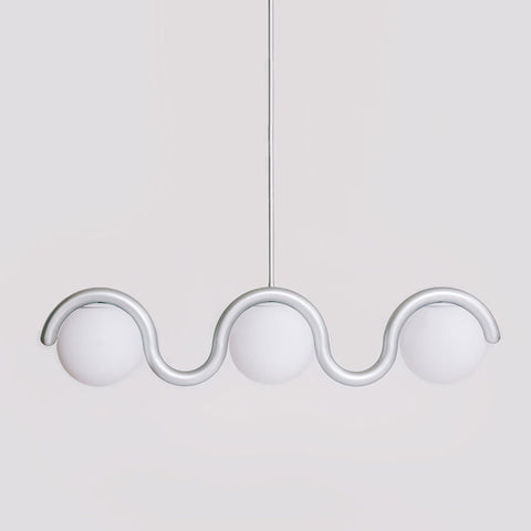 Art Nouveau Linear Chandelier for Dining Rooms and Kitchen Islands