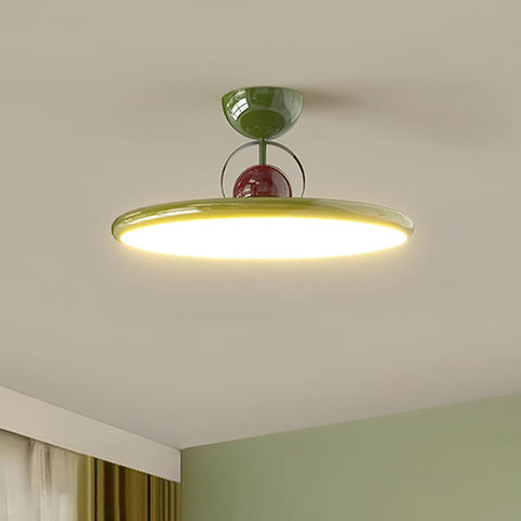 Retro Round LED Ceiling Light for Bedroom and Living Room Lighting