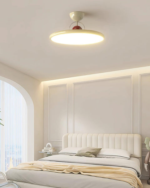 Retro Round LED Ceiling Light for Bedroom and Living Room Lighting