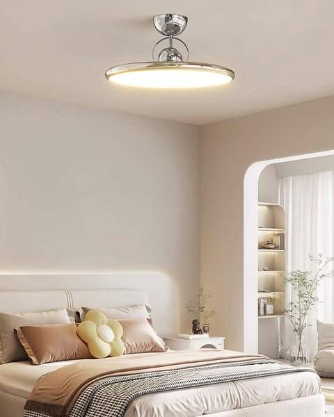 Retro Round LED Ceiling Light for Bedroom and Living Room Lighting
