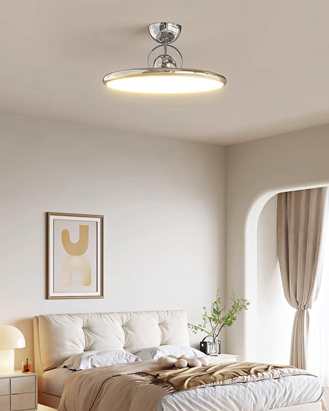 Retro Round LED Ceiling Light for Bedroom and Living Room Lighting