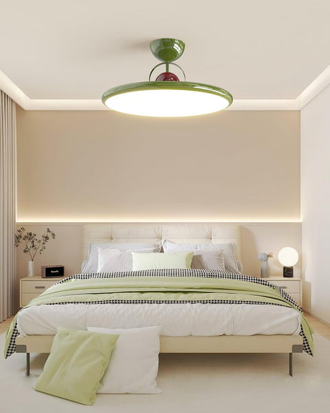 Retro Round LED Ceiling Light for Bedroom and Living Room Lighting