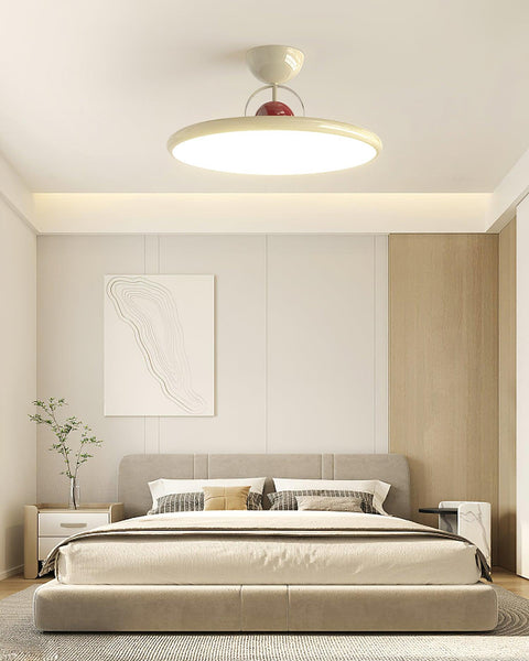 Retro Round LED Ceiling Light for Bedroom and Living Room Lighting