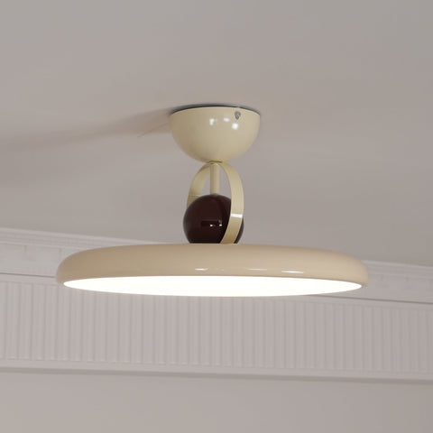Retro Round LED Ceiling Light for Bedroom and Living Room Lighting
