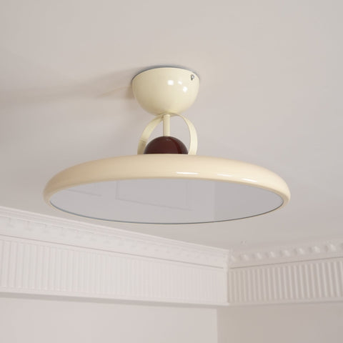 Retro Round LED Ceiling Light for Bedroom and Living Room Lighting