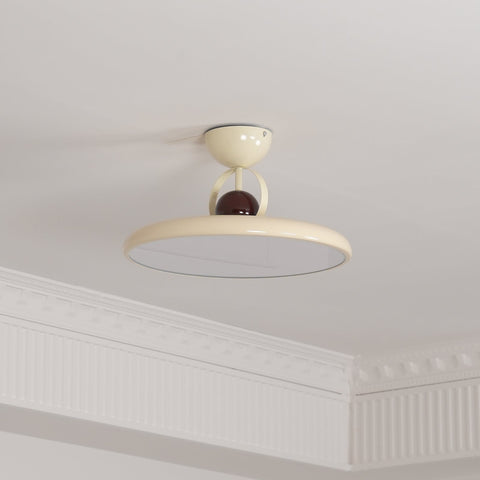 Retro Round LED Ceiling Light for Bedroom and Living Room Lighting