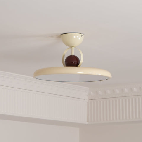 Retro Round LED Ceiling Light for Bedroom and Living Room Lighting