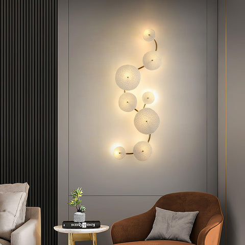 Ceramic Lotus Leaf Wall Sconce for Bedroom and Living Room Lighting