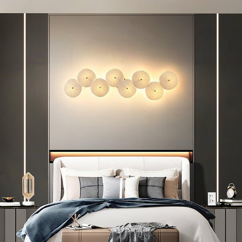 Ceramic Lotus Leaf Wall Sconce for Bedroom and Living Room Lighting