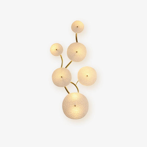Ceramic Lotus Leaf Wall Sconce for Bedroom and Living Room Lighting