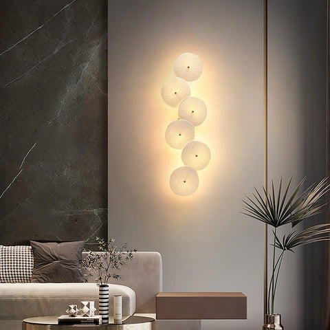 Ceramic Lotus Leaf Wall Sconce for Bedroom and Living Room Lighting