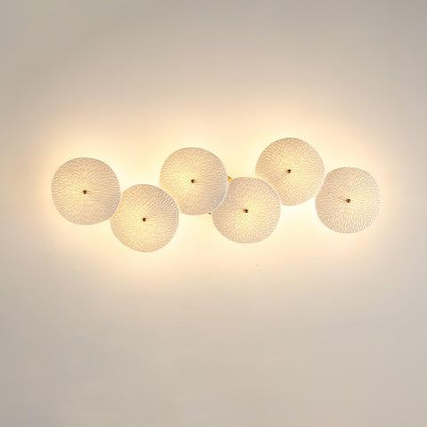 Ceramic Lotus Leaf Wall Sconce for Bedroom and Living Room Lighting