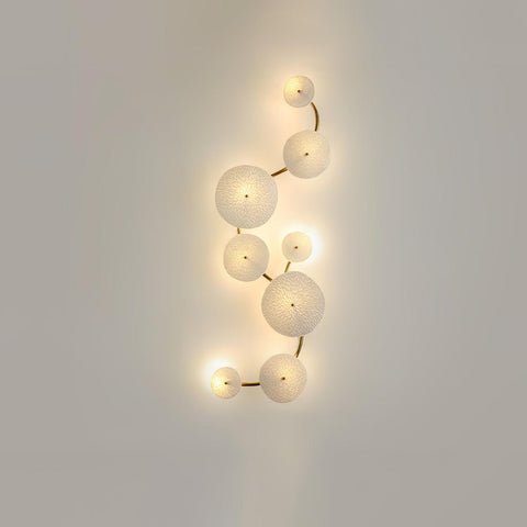 Ceramic Lotus Leaf Wall Sconce for Bedroom and Living Room Lighting