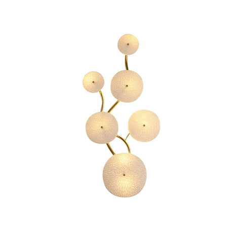 Ceramic Lotus Leaf Wall Sconce for Bedroom and Living Room Lighting