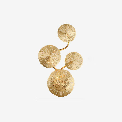 Modern Sculptural Lotus Leaf Wall Sconce for Bedroom Accent Lighting