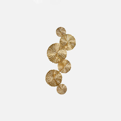 Modern Sculptural Lotus Leaf Wall Sconce for Bedroom Accent Lighting