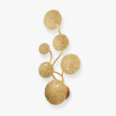 Modern Sculptural Lotus Leaf Wall Sconce for Bedroom Accent Lighting