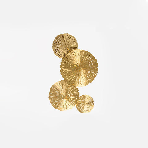 Modern Sculptural Lotus Leaf Wall Sconce for Bedroom Accent Lighting