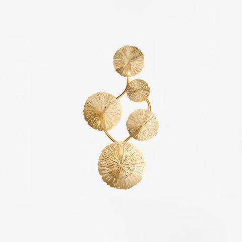 Modern Sculptural Lotus Leaf Wall Sconce for Bedroom Accent Lighting