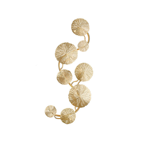Modern Sculptural Lotus Leaf Wall Sconce for Bedroom Accent Lighting