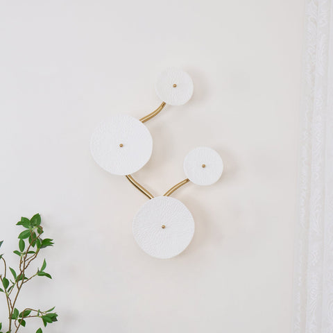 Ceramic Lotus Leaf Wall Sconce for Bedroom and Living Room Lighting