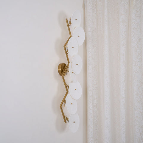 Ceramic Lotus Leaf Wall Sconce for Bedroom and Living Room Lighting
