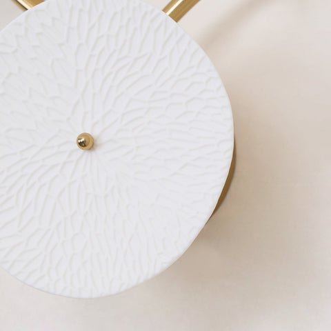 Ceramic Lotus Leaf Wall Sconce for Bedroom and Living Room Lighting