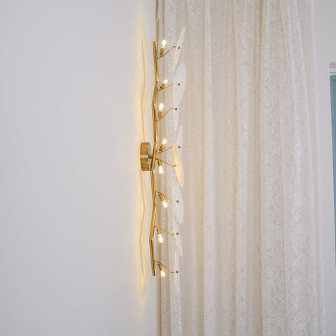 Ceramic Lotus Leaf Wall Sconce for Bedroom and Living Room Lighting