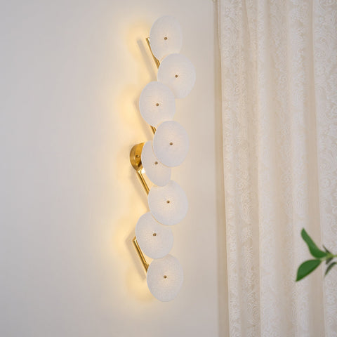Ceramic Lotus Leaf Wall Sconce for Bedroom and Living Room Lighting