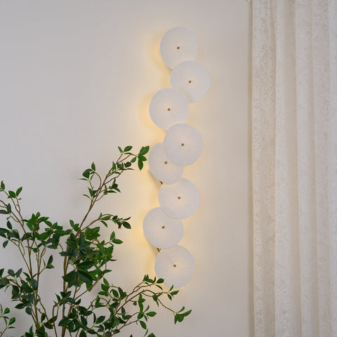 Ceramic Lotus Leaf Wall Sconce for Bedroom and Living Room Lighting