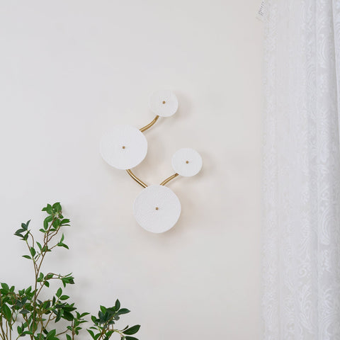 Ceramic Lotus Leaf Wall Sconce for Bedroom and Living Room Lighting