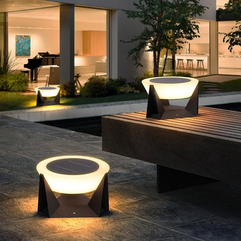Solar LED Post Light with Three Color Temperatures