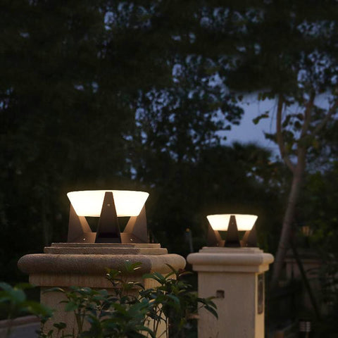Solar LED Post Light with Three Color Temperatures