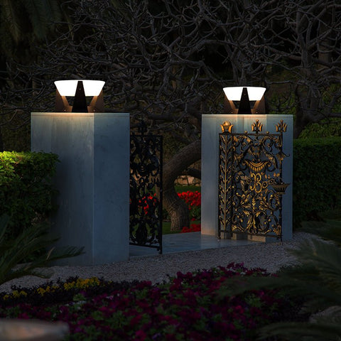 Solar LED Post Light with Three Color Temperatures