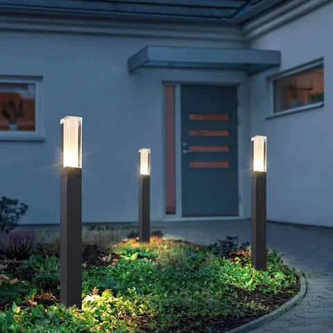 LumiGuard | Waterproof LED Outdoor Lights - Durable Black Design for Any Environment