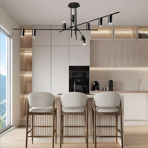 Modern Multi-Light Spotlight Chandelier for Kitchen and Dining Areas