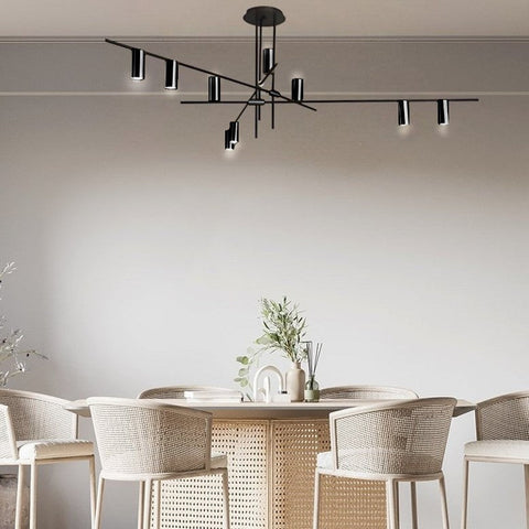 Modern Multi-Light Spotlight Chandelier for Kitchen and Dining Areas