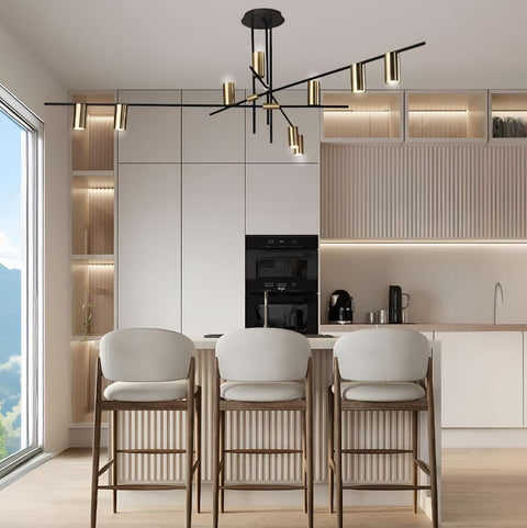 Modern Multi-Light Spotlight Chandelier for Kitchen and Dining Areas