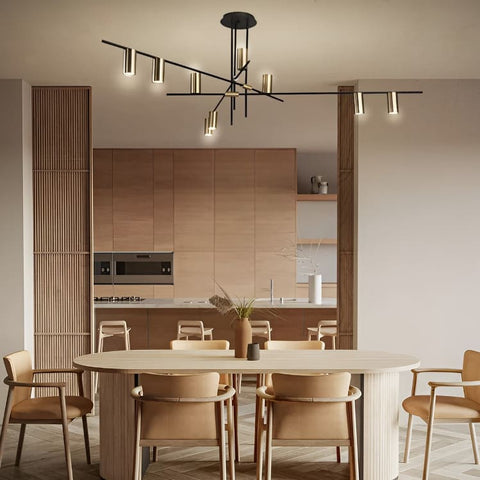 Modern Multi-Light Spotlight Chandelier for Kitchen and Dining Areas